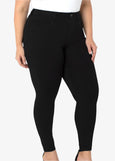 Liverpool Gia Glider Skinny Pull On Jean in Black Rinse