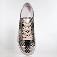 top view of MInx Kellie Multi Metallic Woven with Beige Laces