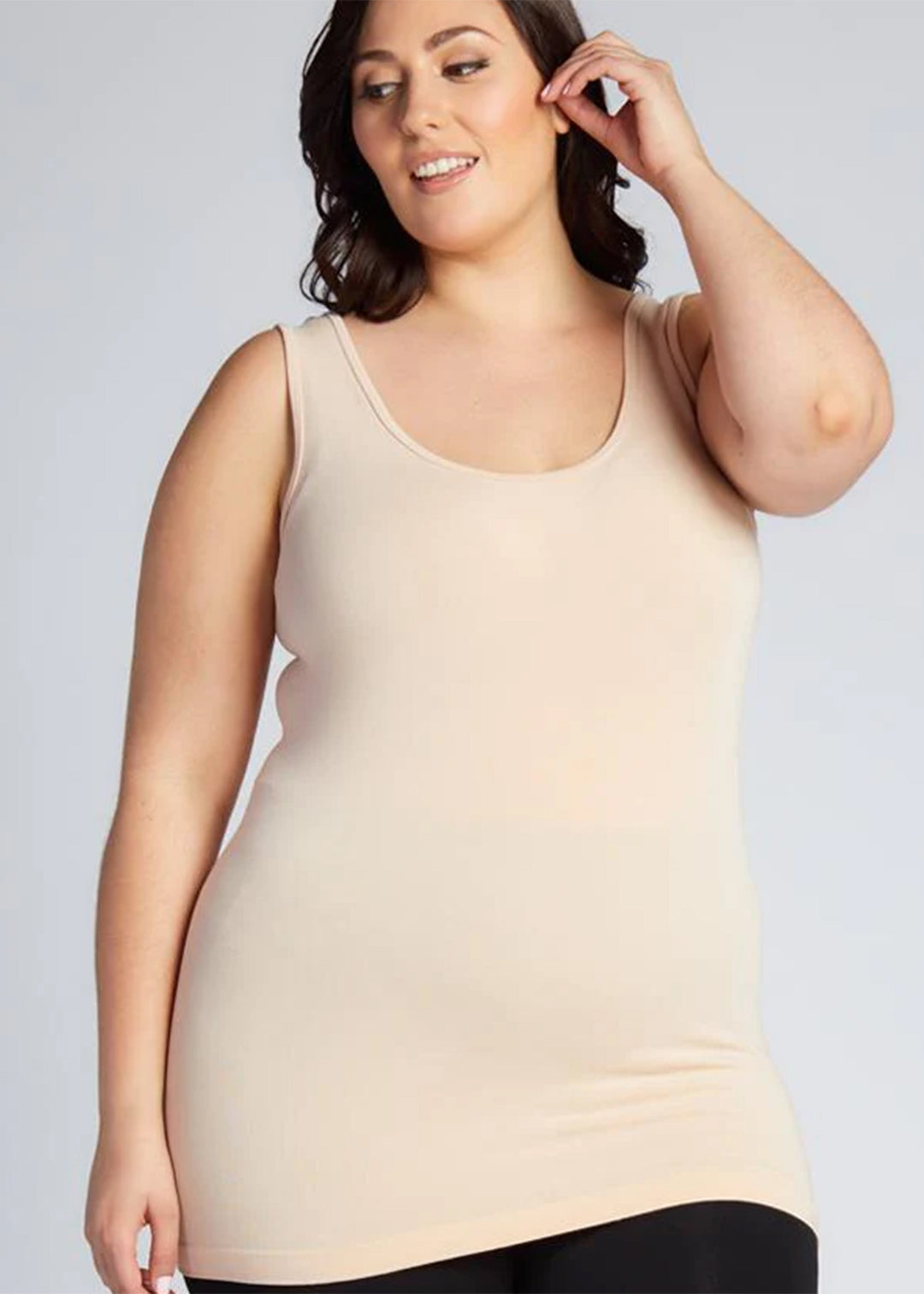 C'est Moi Bamboo Bra Friendly Tank in Frappe