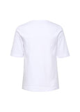 back view of Part Two Ratana Cotton Short Sleeve Crewneck Tee in White