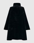 Alembika Faux fur Swing Coat in Black