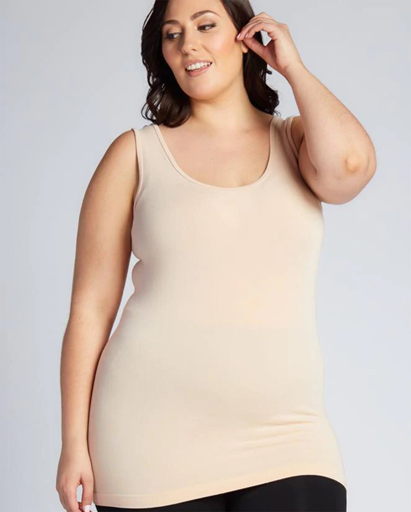 C'est Moi Bamboo Bra Friendly Tank in Frappe