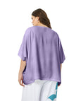 Mat Air-wash V-Neck Popover in Lilac