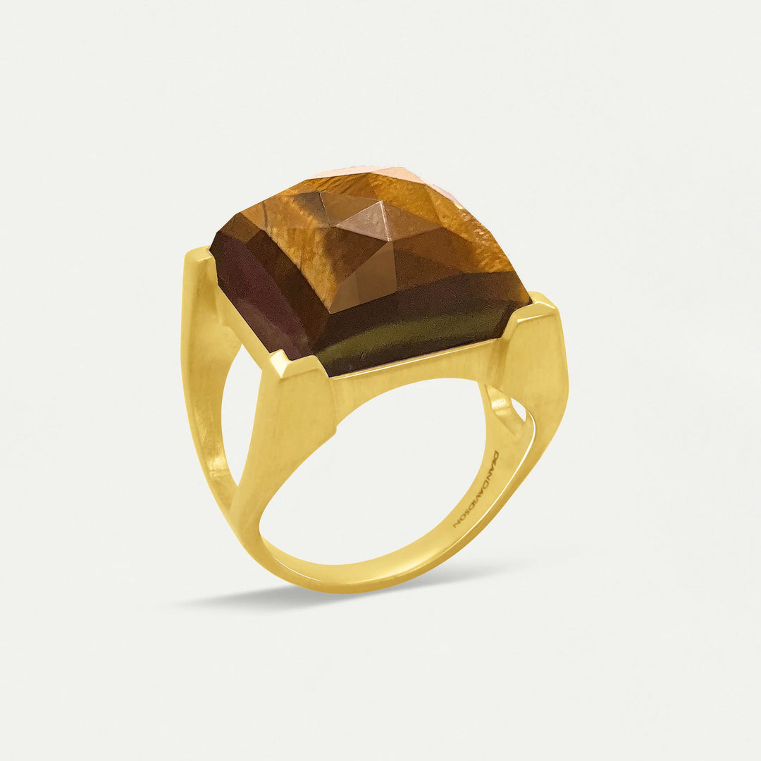 Dean Davidson Plaza Ring in Tigers Eye