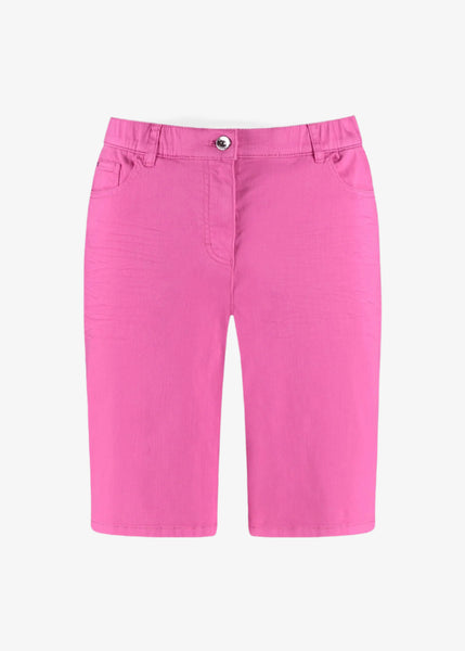Samoon Stretch Bermuda shorts in Pink