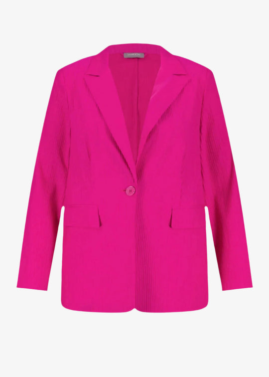 Samoon Textured Stretch Blazer in Pink