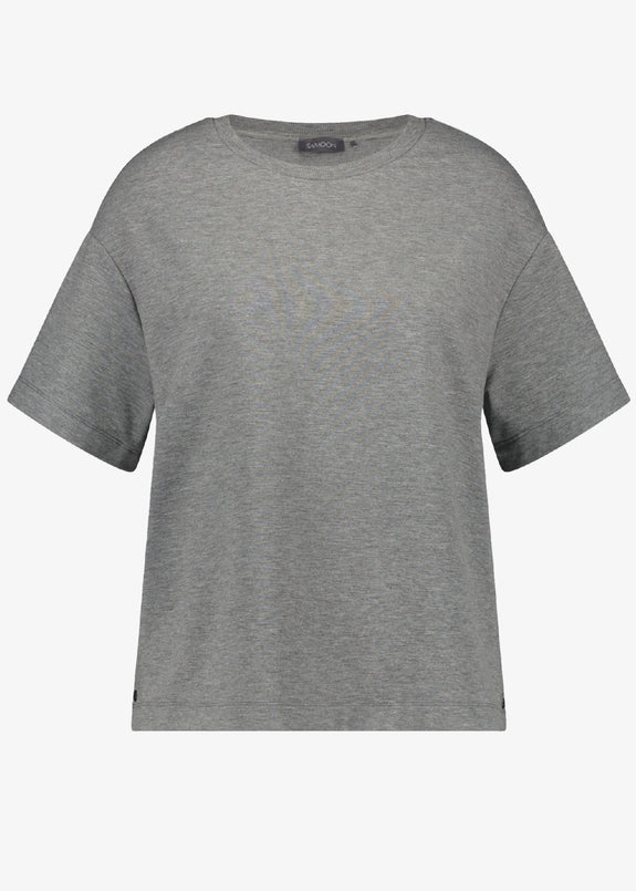 Samoon Short sleeve Grey Melange Tee