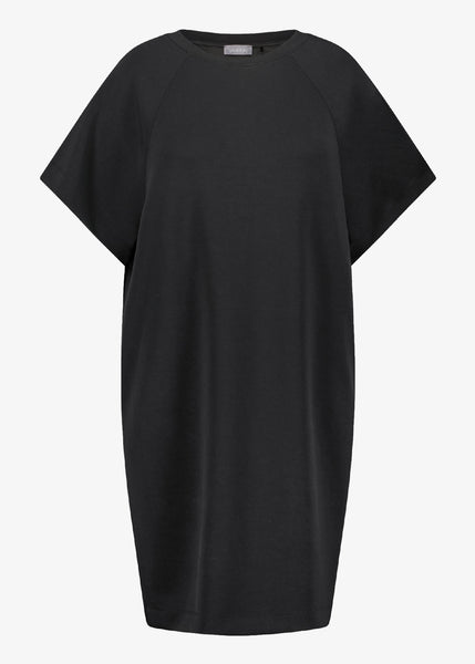 front view of Samoon plus size Short sleeve Modal Cotton Jersey Column Dress