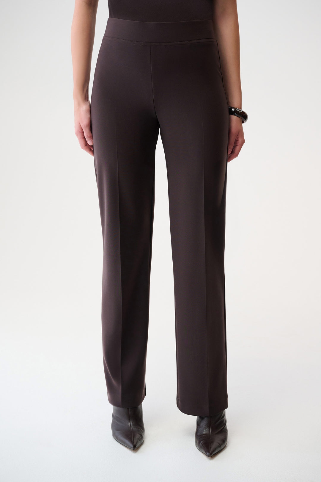Joseph Ribkoff Classic Wide Leg Pant in Mocha