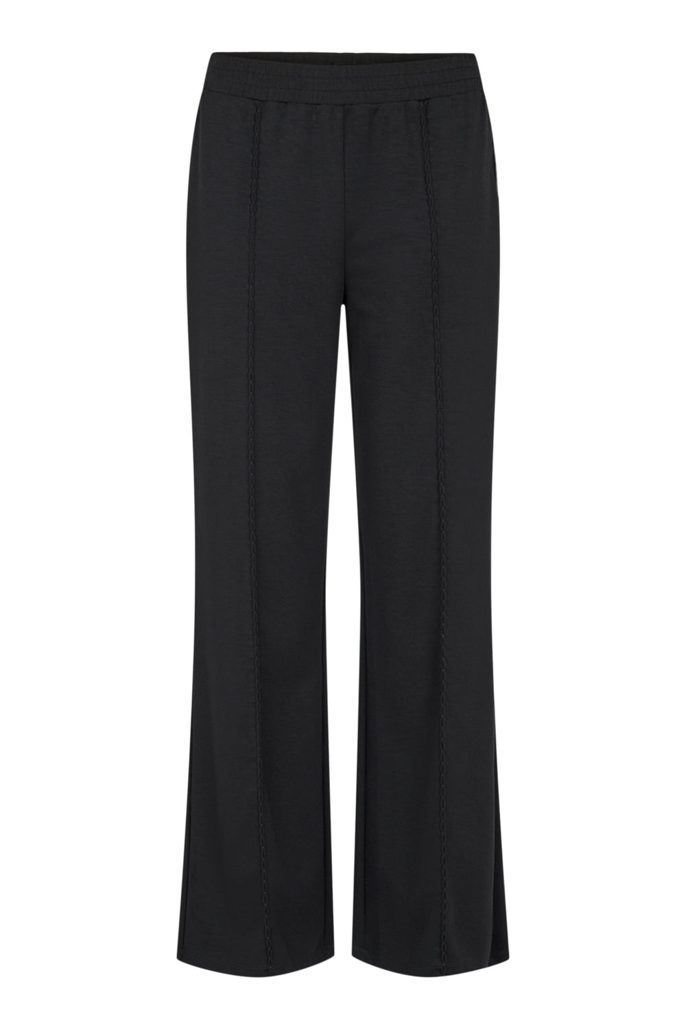 I'cona Scuba Pull On Wide Leg Pant in Black