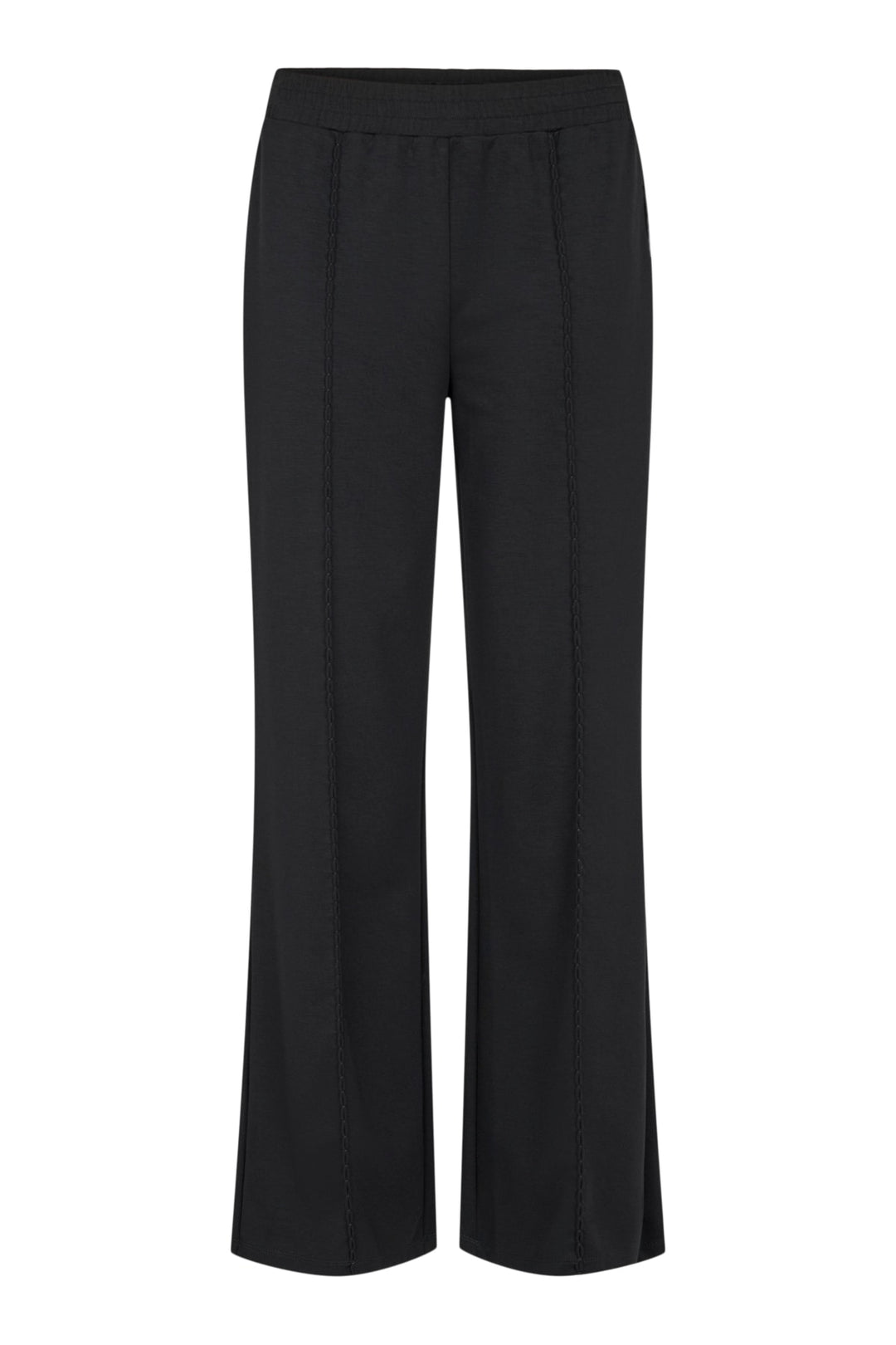 I'cona Scuba Pull On Wide Leg Pant in Black