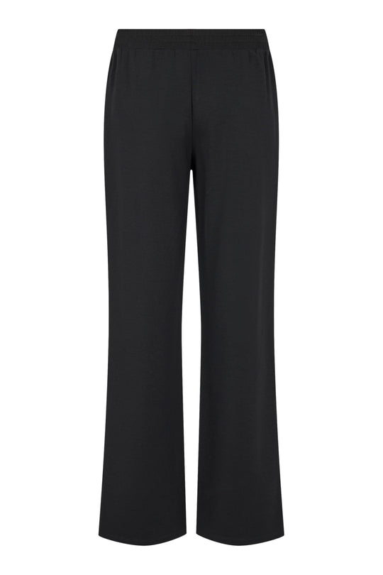 I'cona Scuba Pull On Wide Leg Pant in Black