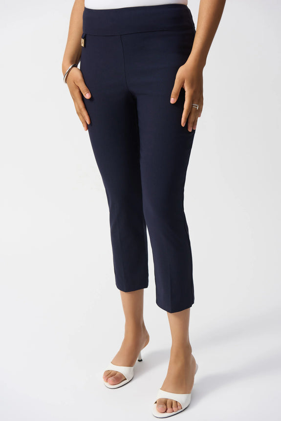 Joseph Ribkoff Millennium Stretch Cropped Pull On Pant in Midnight