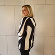 Verpass Black & White Swirl Jacquard Sweater