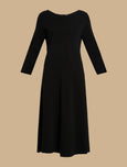 Marina Rinaldi Garbrielle Knit Fit & Flare Dress in Black