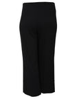 Joseph Ribkoff Stretch Crepe Wide Leg Ankle Pant in Black