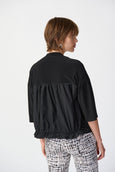 Joseph Ribkoff Silky Knit Cover up with Dolman Sleeve in Black