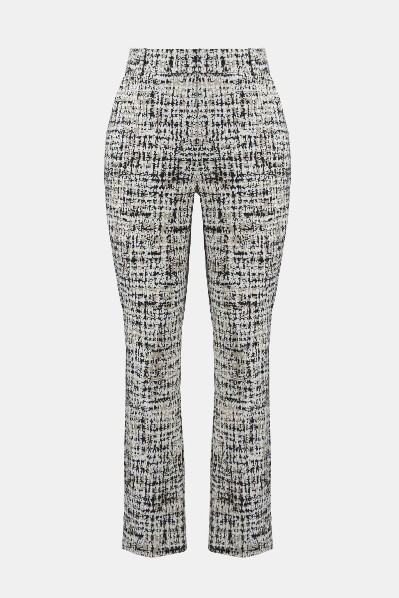 Joseph Ribkoff Stretch Pull on Print ankle Pant in Vanilla/Multi