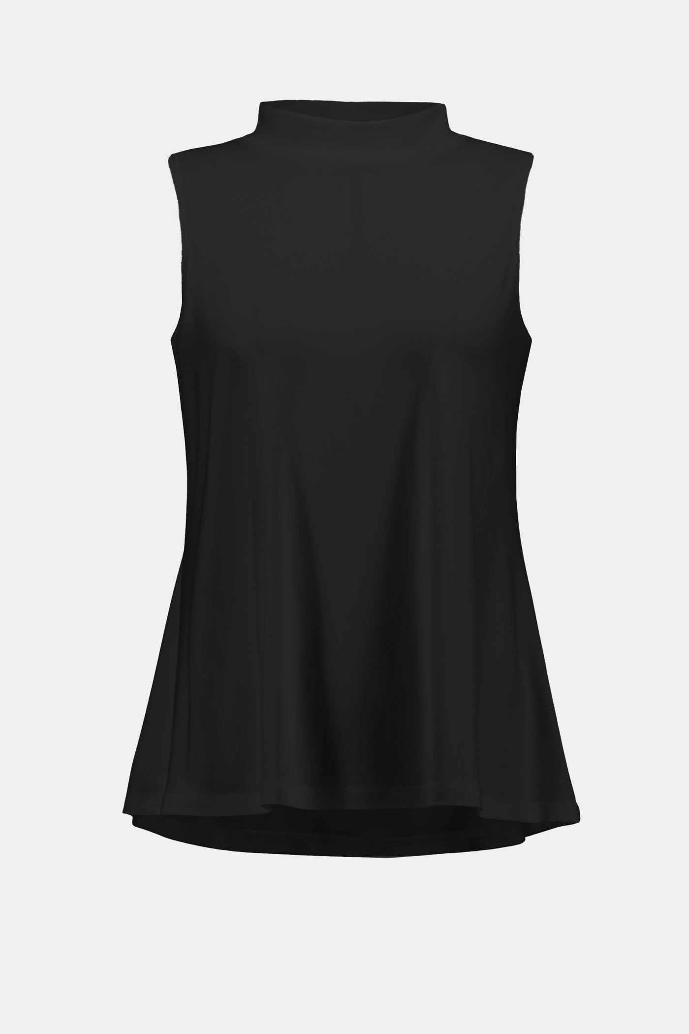 Joseph Ribkoff Silky Knit A-Line Mock Neck Top in Black