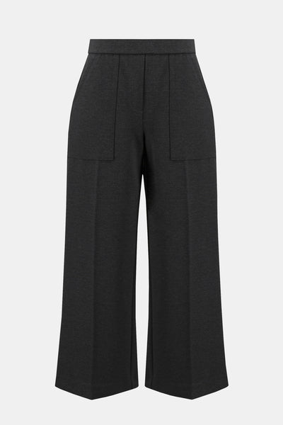 Joseph Ribkoff Ponte knit Pull on Culotte Pant in Black