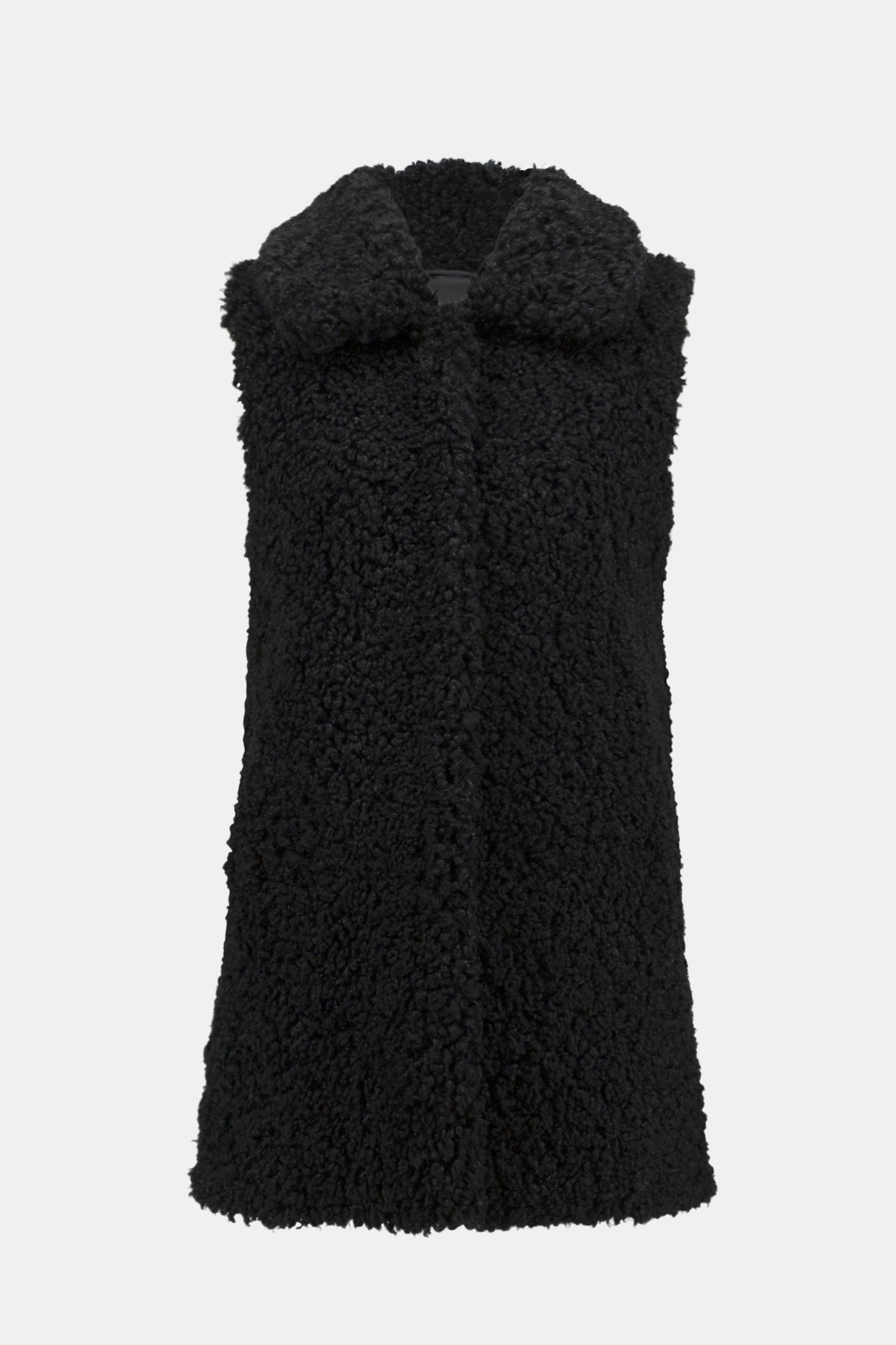 Joseph Ribkoff Long Poodle Vest in Black