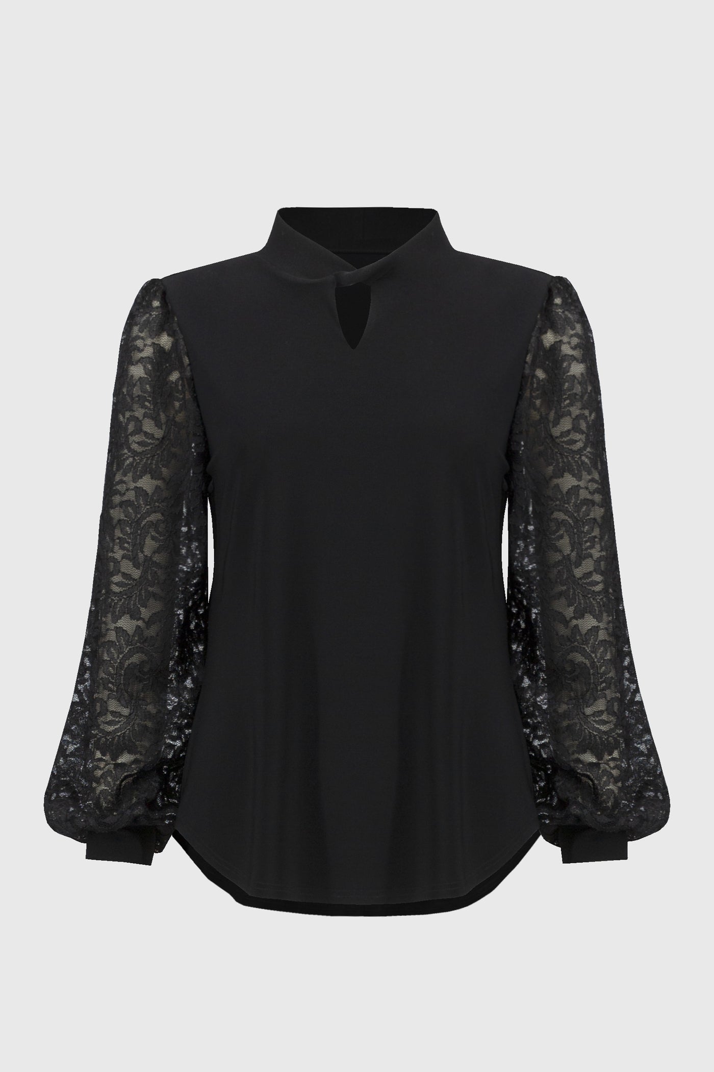 Joseph Ribkoff Silky Knit Top with Lace Sleeves