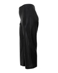 Joseph Ribkoff Leatherette Wide Leg Pull On Pant in Black