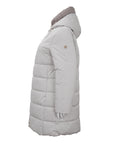 Junge Kris Hooded Quilted Puffer in Lt. Sand