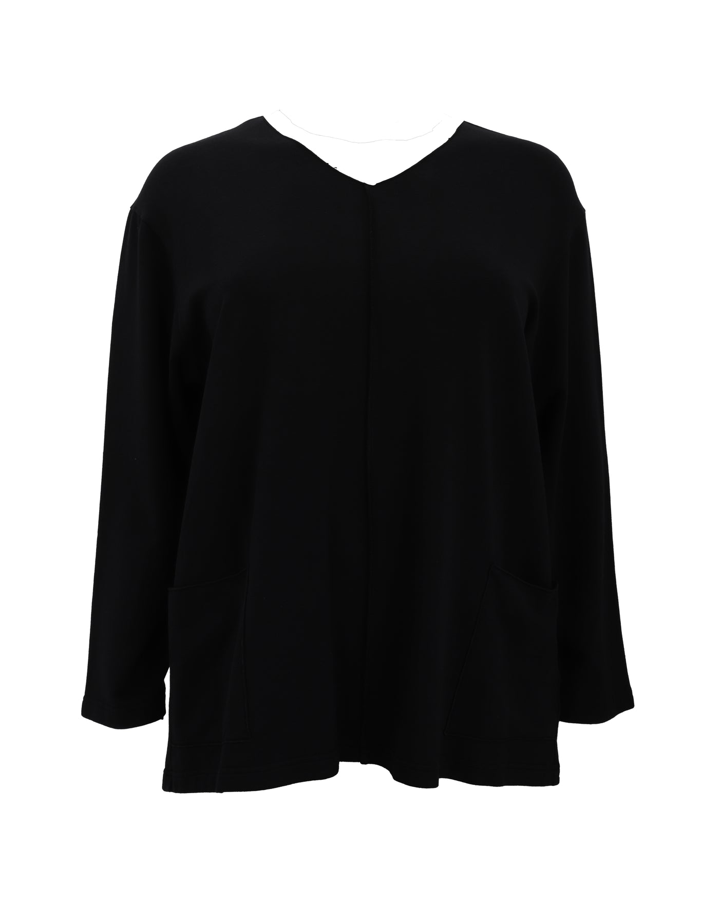 Bryn Walker Bamboo French Terry Sunday Top in Black