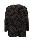 Bryn Walker Fiori Print Viscose Jersey Long Sleeve Bex Top in Morel Print