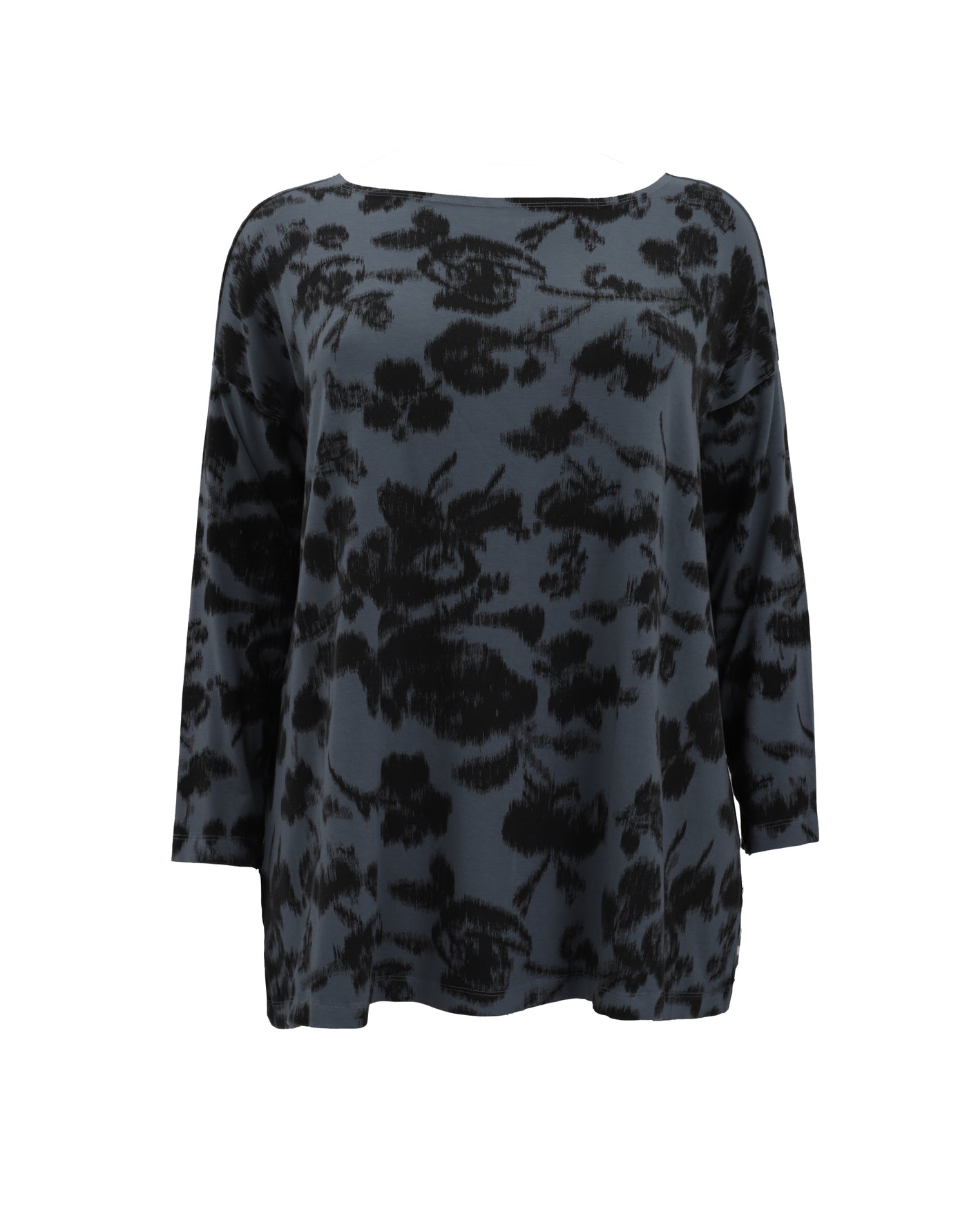 Bryn Walker Fiori Print Viscose Jersey Long Sleeve Bex Top in Ventana Print