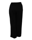 Bryn Walker Bamboo French Terry Elastic Waist Travel pant in Black