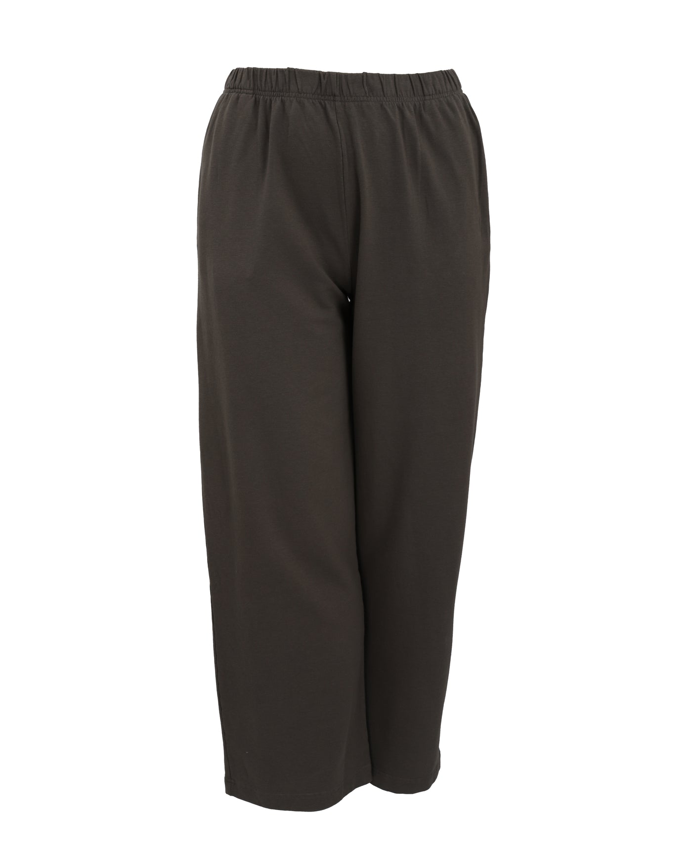 Bryn Walker Bamboo French Terry Elastic Waist Travel pant in Morel