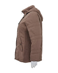 Frandsen Technical Down Shaped Quilted Coat in Pine Bark