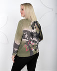 Lisa Todd Solar Power Luxury Cashmere Stars Sweater in Eden