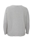 Eileen Fisher Cotton/Recycled Cashmere Long Sleeve Pullover in Sea Salt