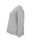 Eileen Fisher Cotton/Recycled Cashmere Long Sleeve Pullover in Sea Salt