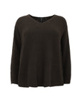 Eileen Fisher Organic Cotton Fluff v-neck Sweater in Wren