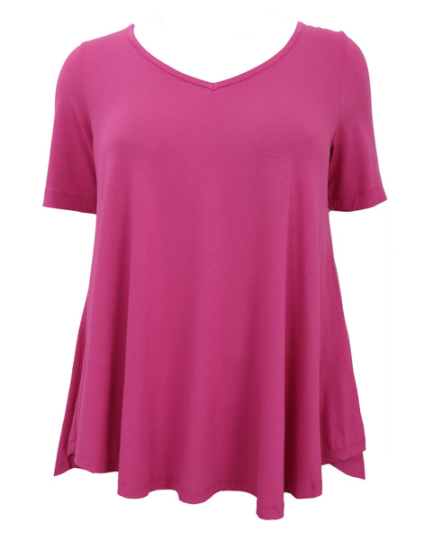MAT Short Sleeve A-line T-shirt in Pink