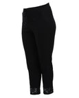 Verpass Stretch Drawstring Jogger with Lace Hem in Black