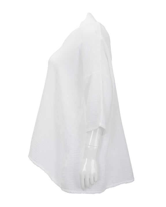 Bryn Walker Cotton Gauze Bax Shirt in White