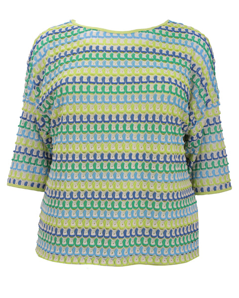 Verpass Missoni Style Crochet Tunic with Elbow Sleeves