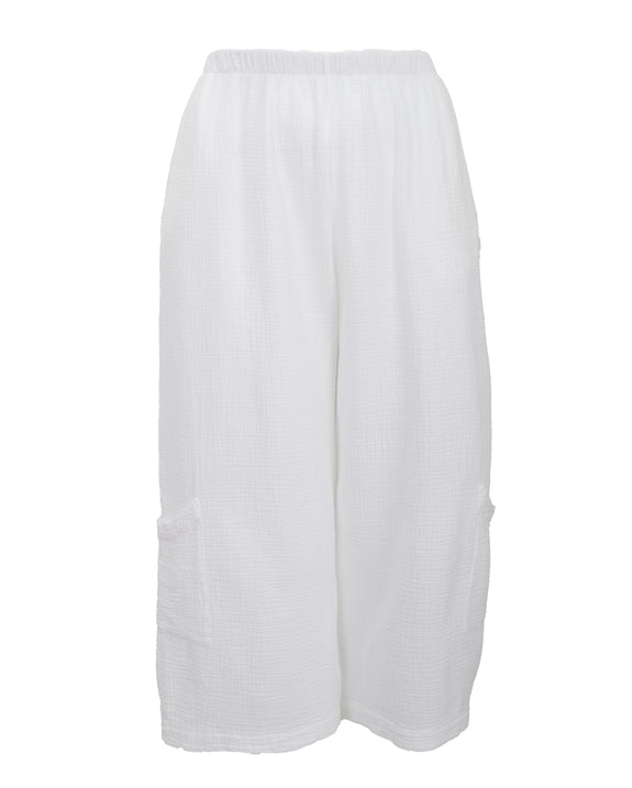 Bryn Walker Cotton Gauze Casbah Pant in White