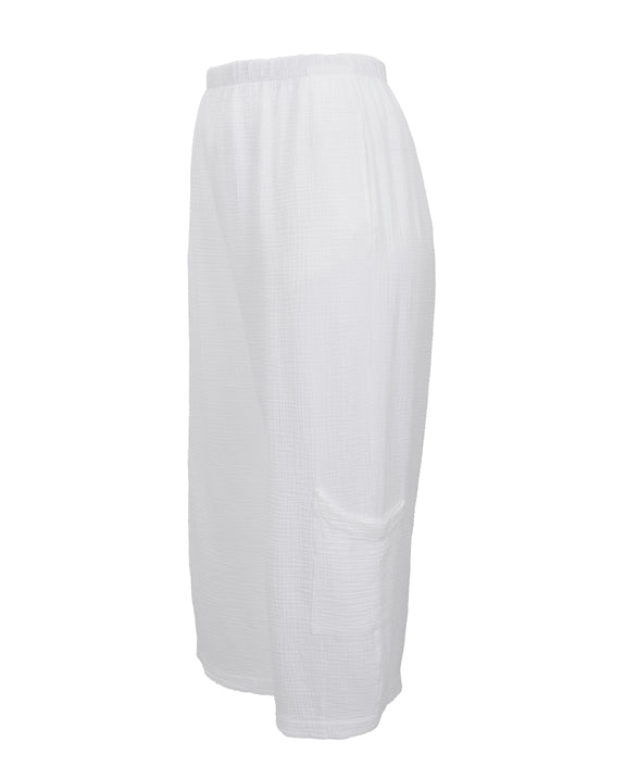 Bryn Walker Cotton Gauze Casbah Pant in White