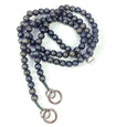 Mo Bead Grey Wood Bead Phone Chain with Universal Phone Patch