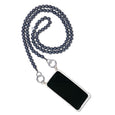 Mo Bead Grey Wood Bead Phone Chain with Universal Phone Patch