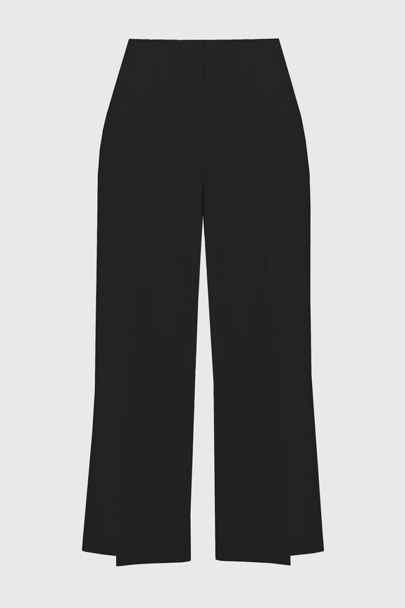 Joseph Ribkoff Lux Twill Pull On Culotte Pant in Black