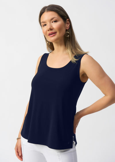 Joseph Ribkoff silky Knit Scoop neck Cami in Midnight