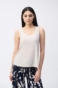 Joseph Ribkoff Silky Knit Scoop neck Cami in Moonstone