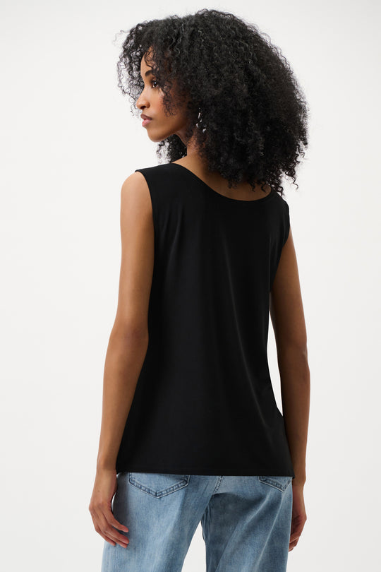 Joseph Ribkoff Silky Knit Scoop Neck Camisole in Black